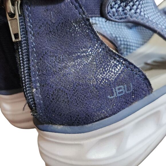 JBU Sport Margot Women’s Sandals Shoes Dark Blue Open Toe Size 9 Wide - Picture 8 of 11